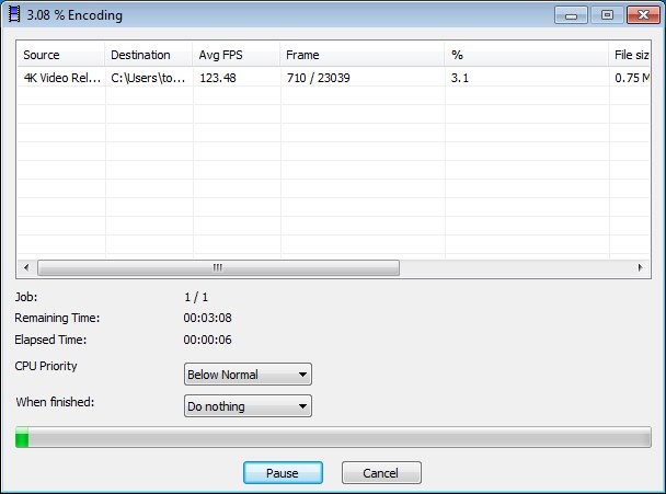 XMedia Recode 3.3.8.6 добавил конвертацию видео в 120 fps
