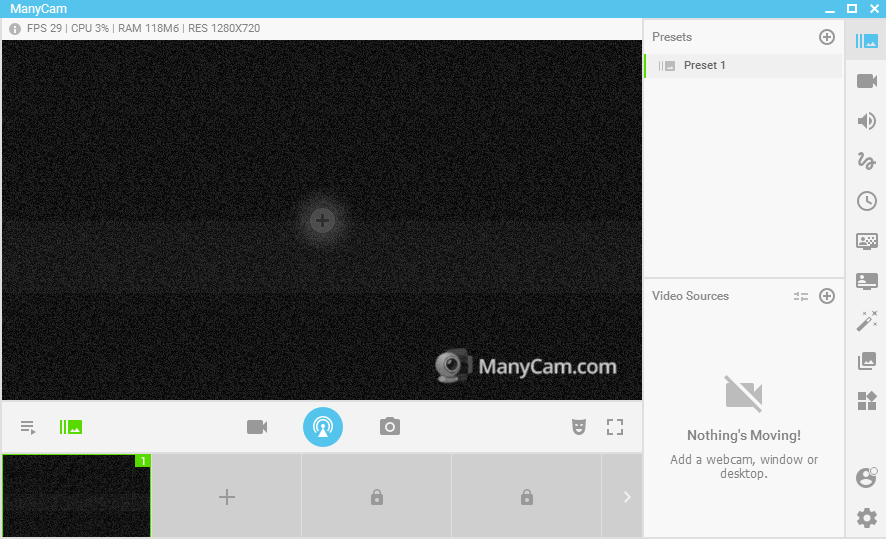 ManyCam 6.4.1 исправил проблемы с добавлением эффектов к веб-камерам