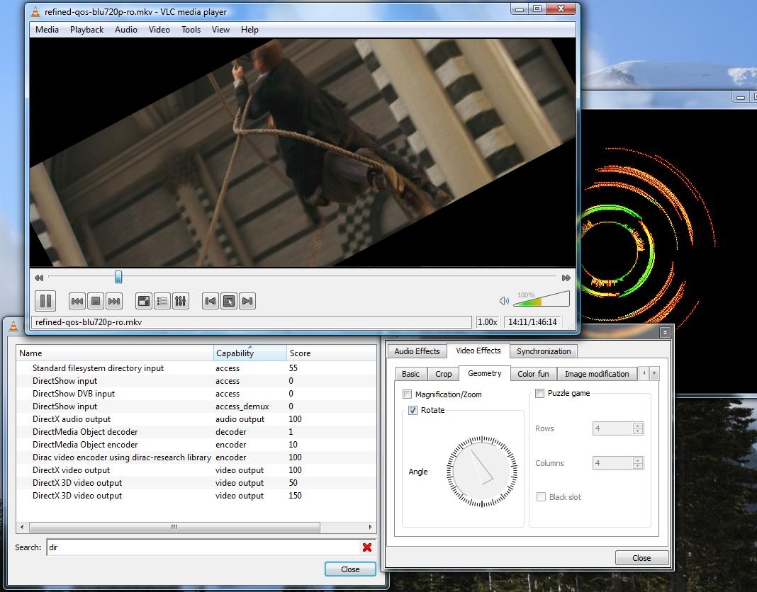 VLC Media Player - интерфейс программы с настройками