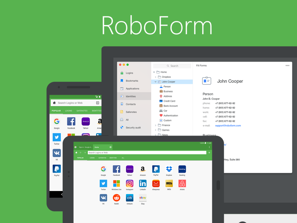 roboform on desktop