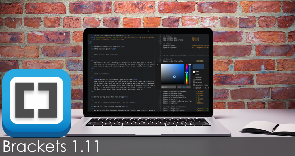Brackets download. Логотип Brackets. Brackets html редактор. Brackets редактор кода. Adobe Brackets Интерфейс.