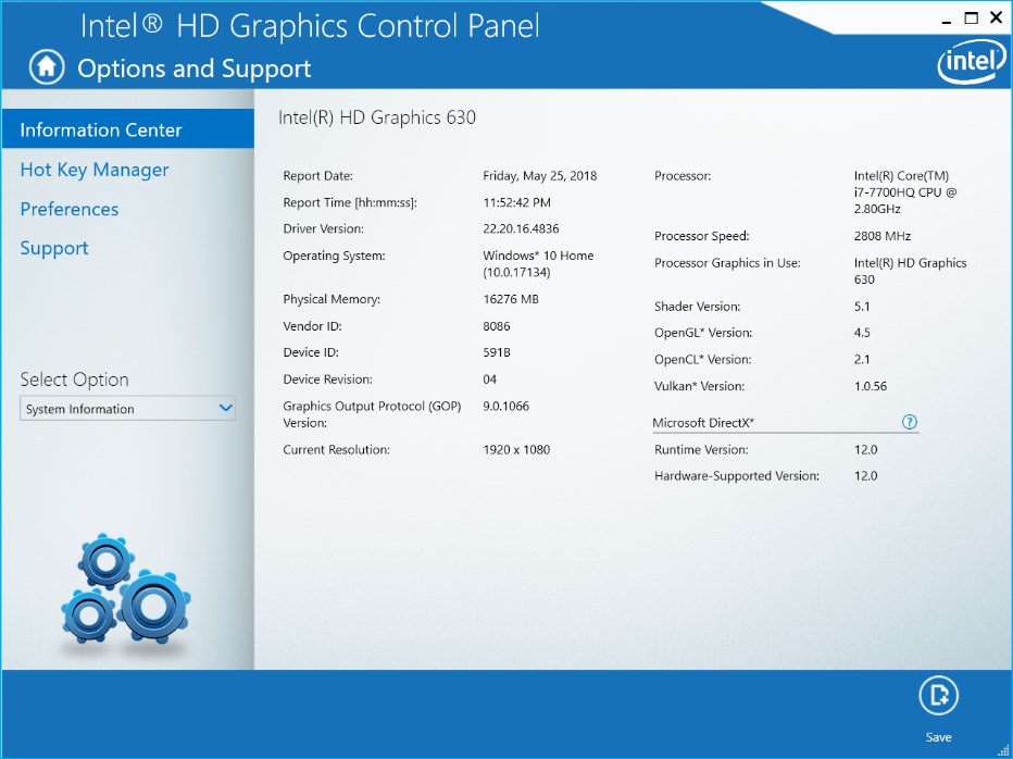 Intel Graphics Windows 10 DCH 