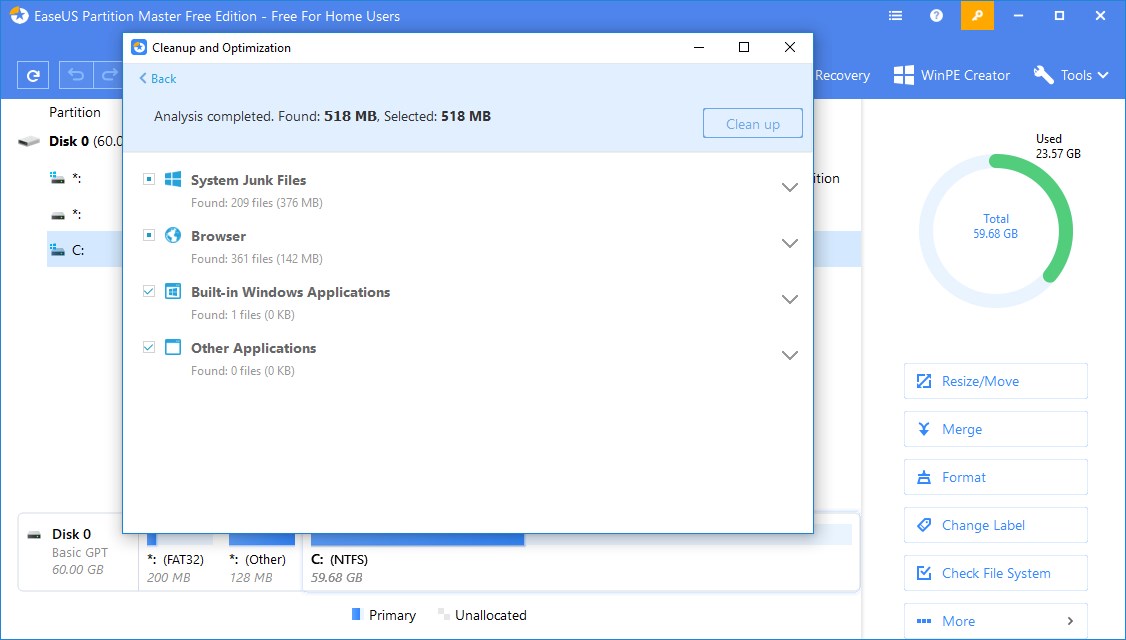 EaseUS Partition Master Free 
