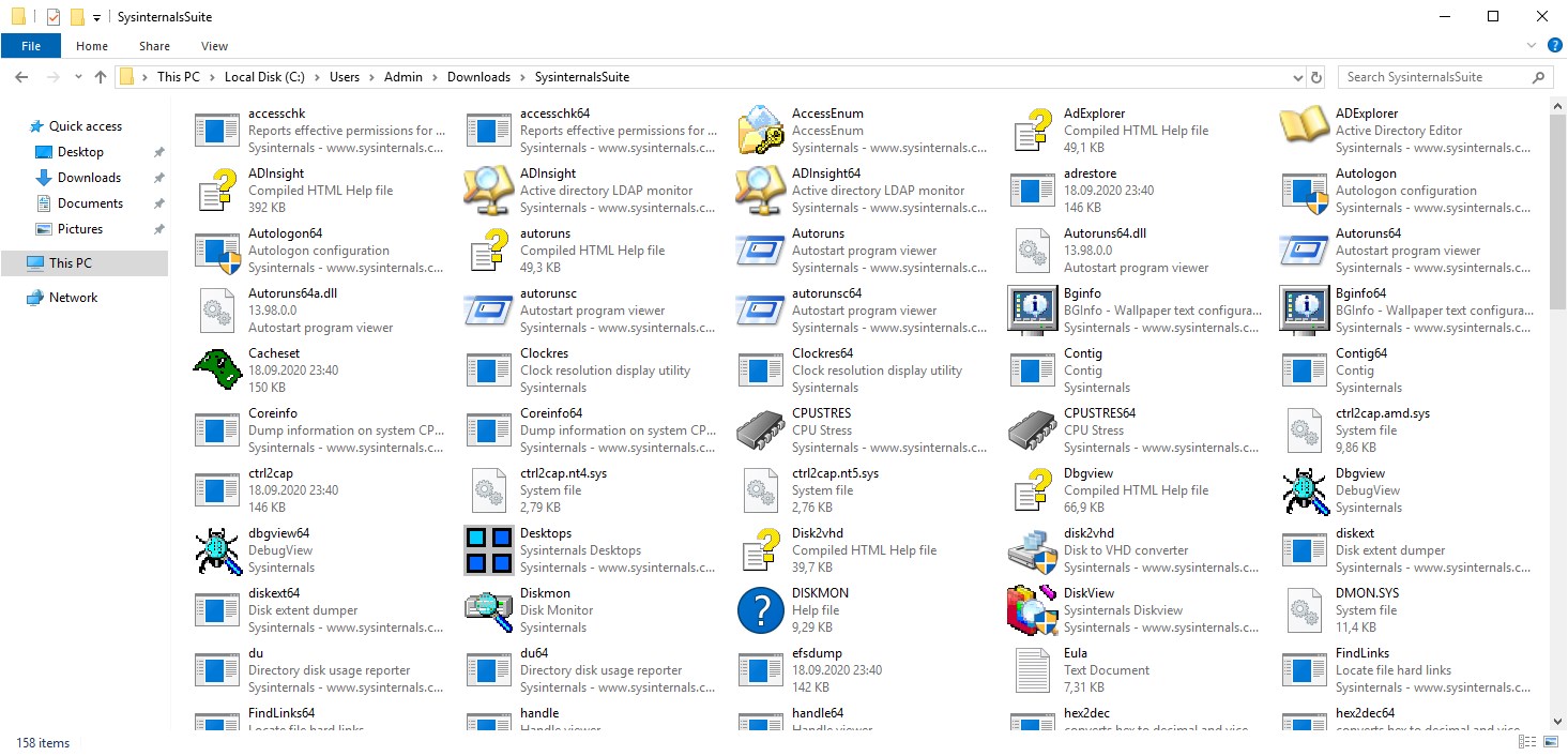 Windows Sysinternals Tools